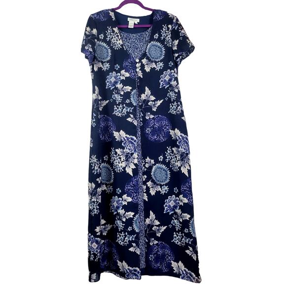Coldwater Creek Paisley Maxi Dress Size 14 - Picture 1 of 6